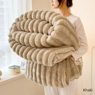 Feather & Form™ Wide Striped Blanket